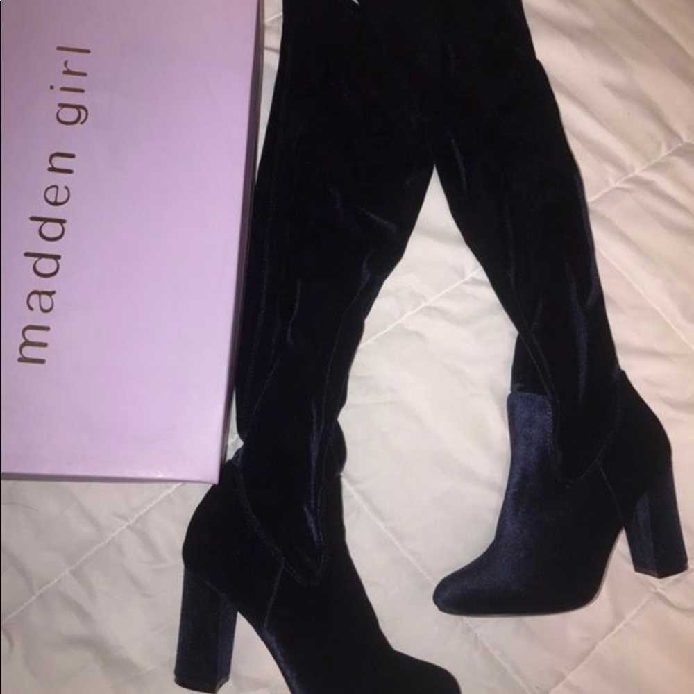 Steve Madden Velvet Boots