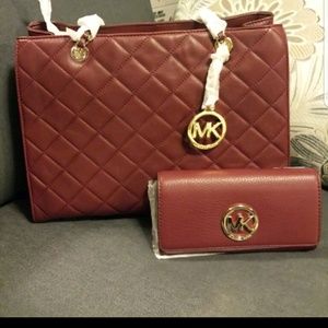 NWT Micheal Kors Quilted Susannah Tote