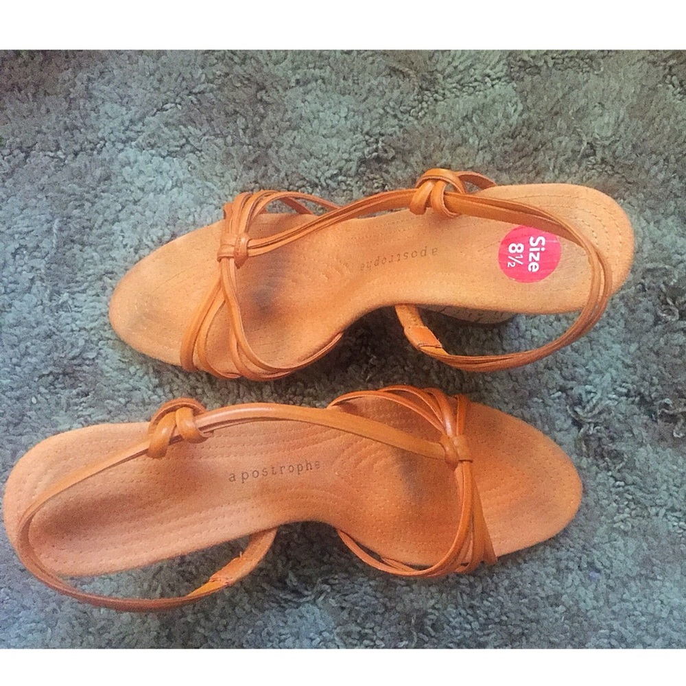 Apostrophe Alexi Sandals Orange/Tangerine 8.5