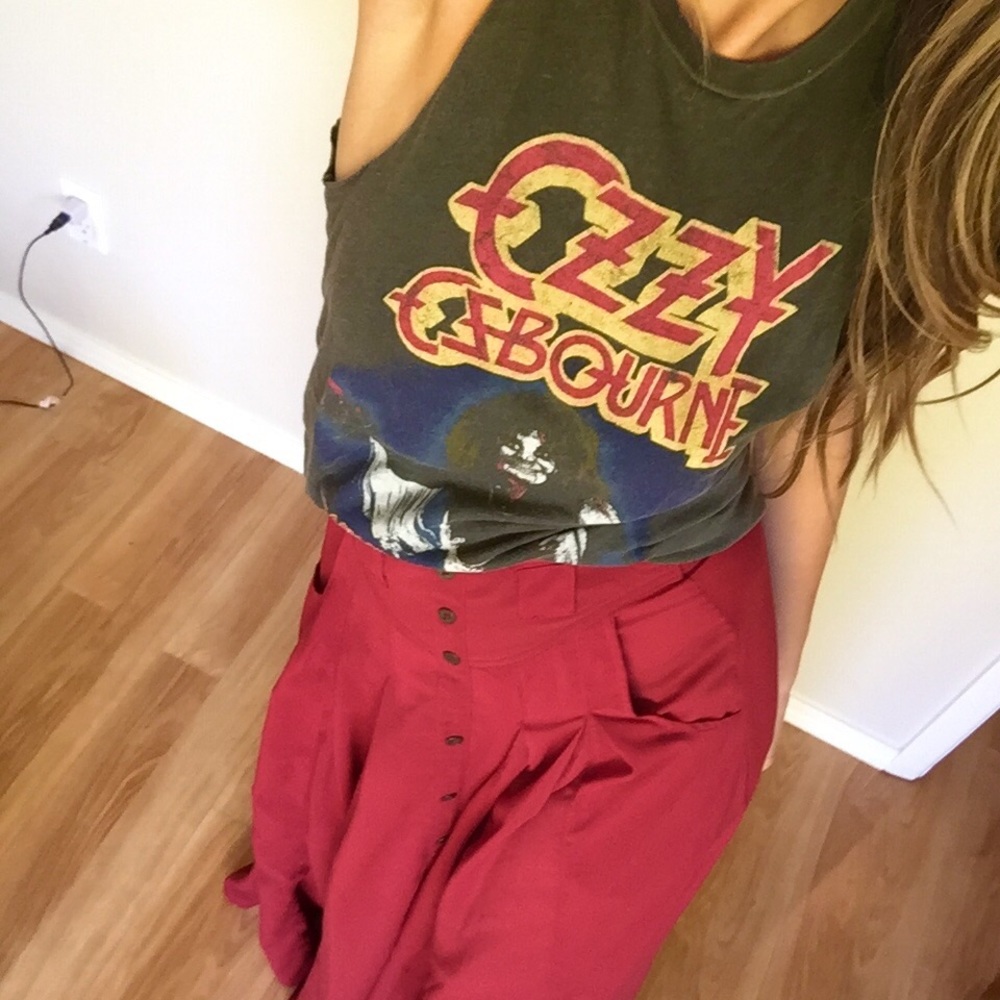 Flowy Button Up Maxi Skirt