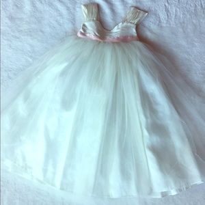 Dupioni Silk Flower Girl Dress - size 3T-4T