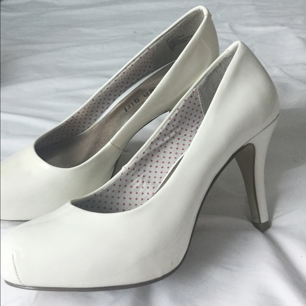 White pumps