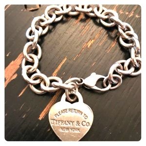 Tiffany & Co Silver Heart Tag Bracelet