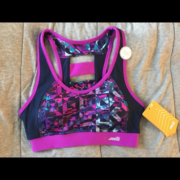 Avia Other - Patterned ladder back sports bra Nwt