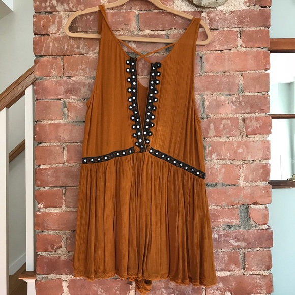 Free People Dresses & Skirts - Free people burnt orange romper