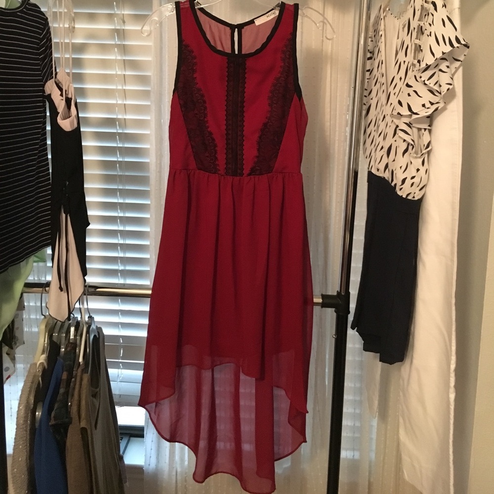 Lacy high low dress