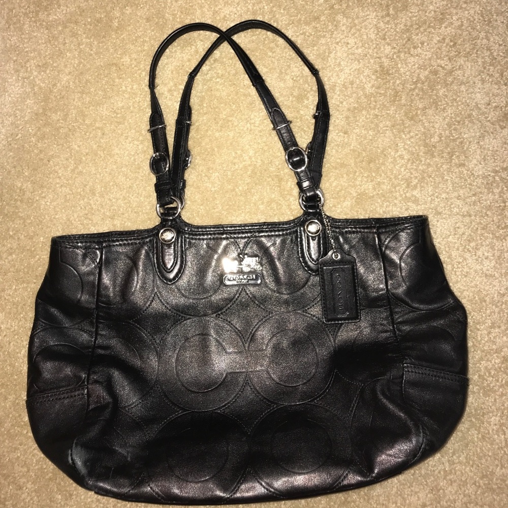 Leather Coach purse