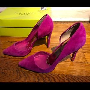 Ted Baker Meshi Suede Pink Heel - only worn once