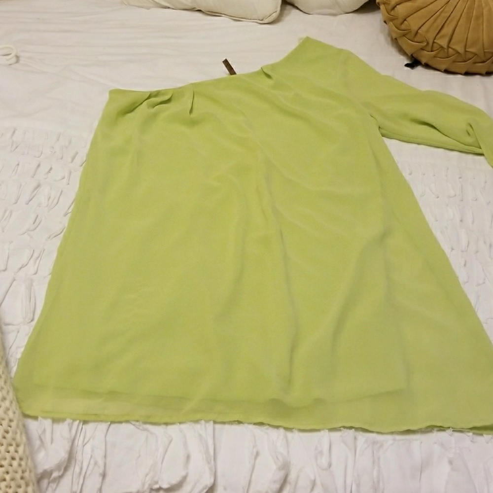 Lime green cocktail dress