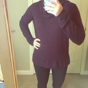 Dark Purple cowl neck sweater