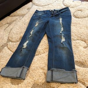Indigo Rein Cropped Capri in size 13