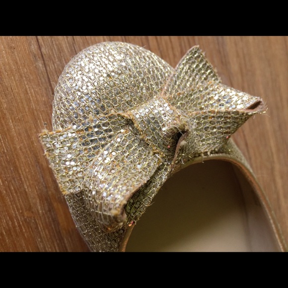 Kate Spade Isabelle metallic gold flats - Picture 2 of 2