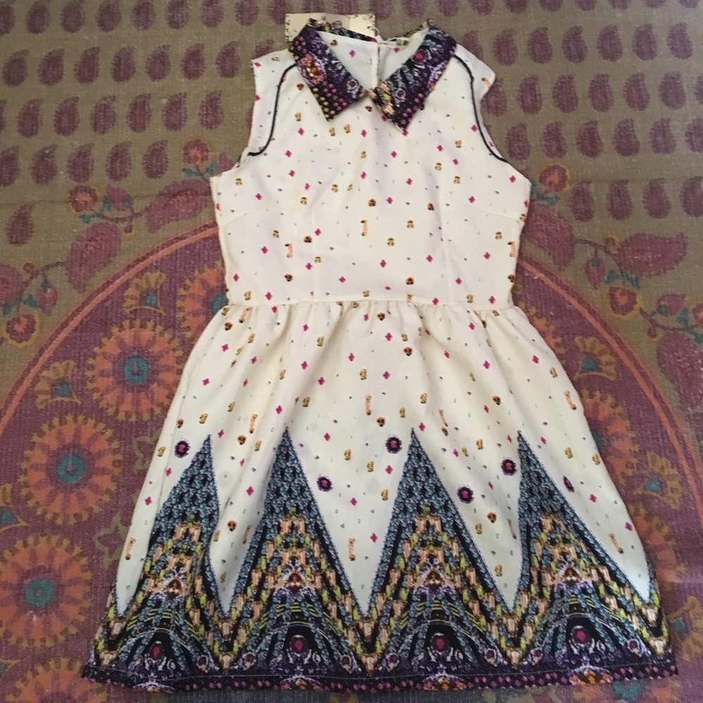 Cute patterned mini dress