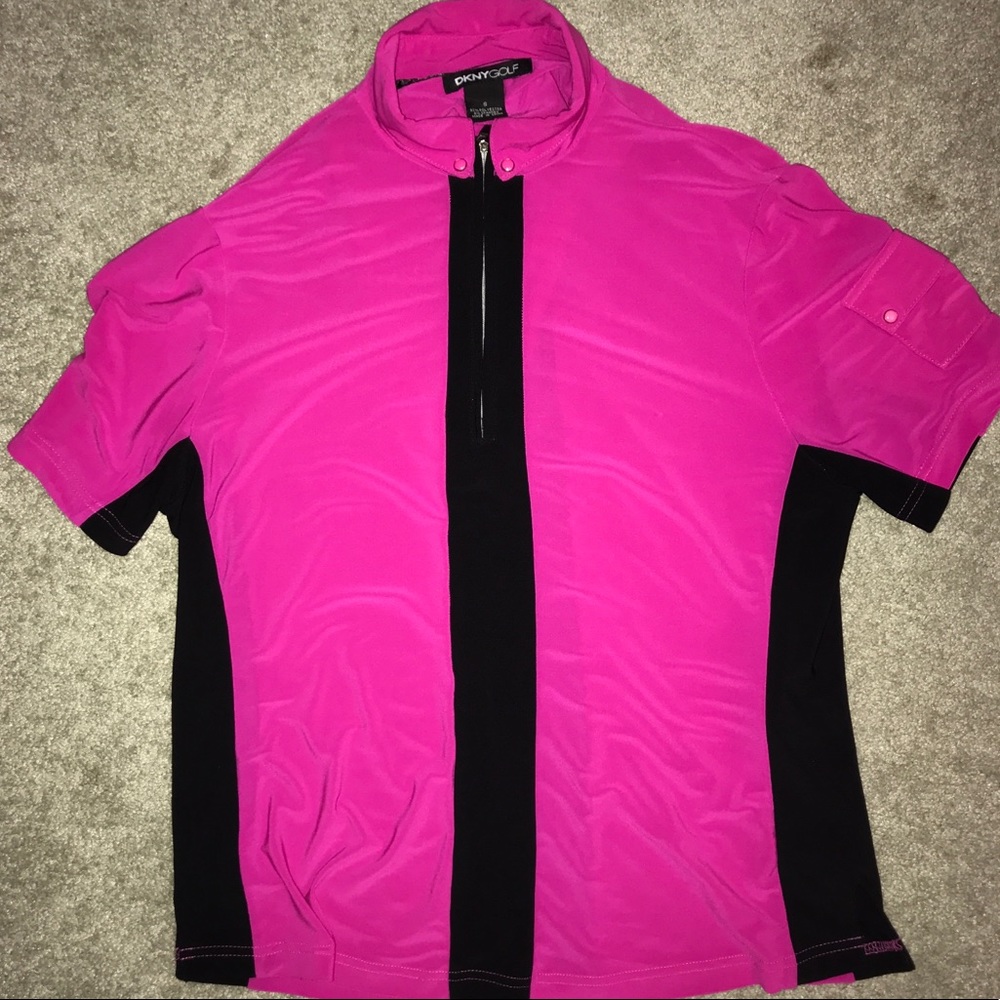 Lightly worn pink spandex shirt