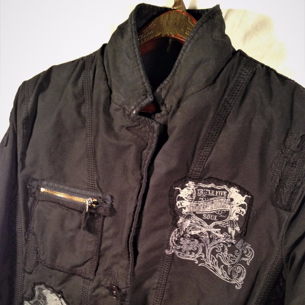 Vintage Triple Five Soul Reversible Black Jacket