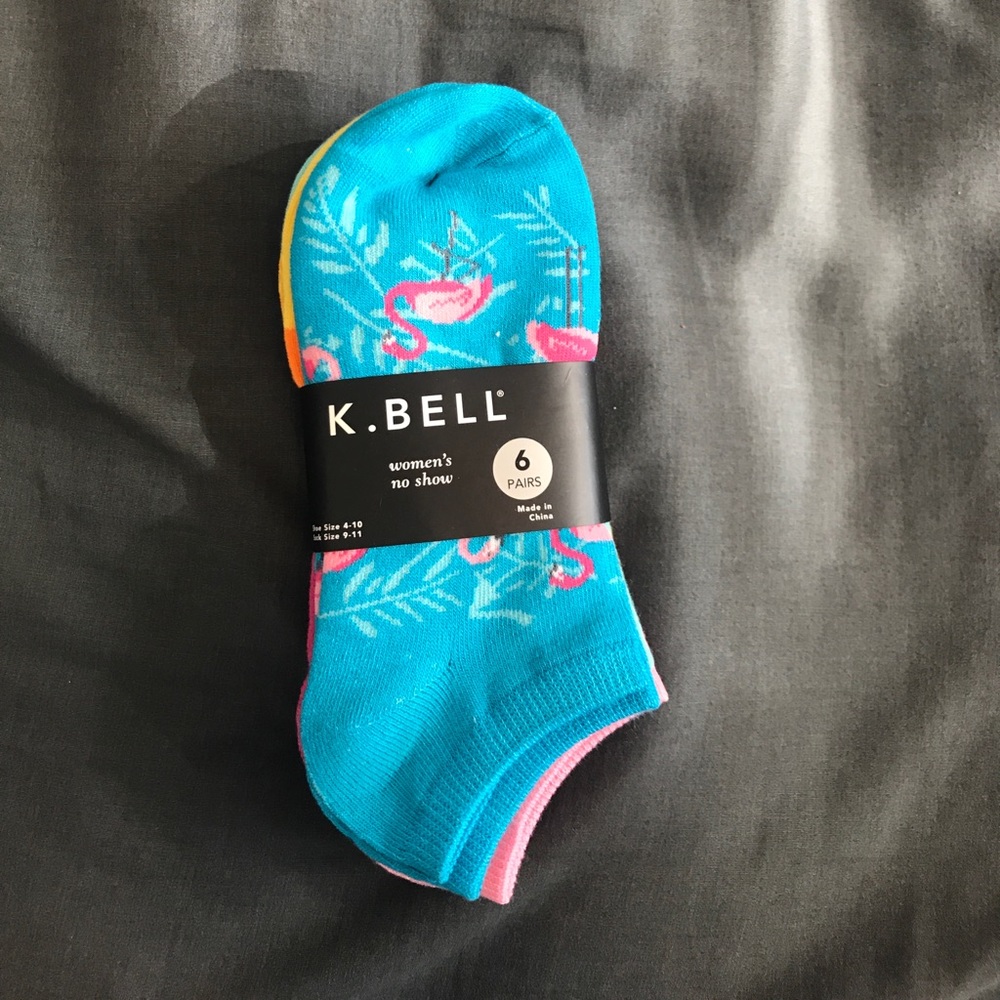 FIVE pair of K. Bell socks