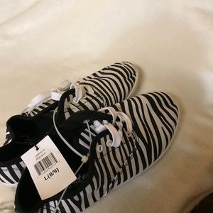 Zebra print sneakers