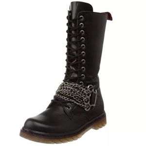 Demonia Blck Gothic Combat Boots Sz 9 (10.5 Women)