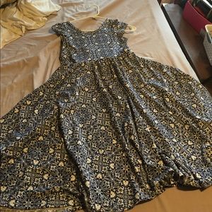 Girls as 12/14 LuLaRoe Dot Dot Smile dress