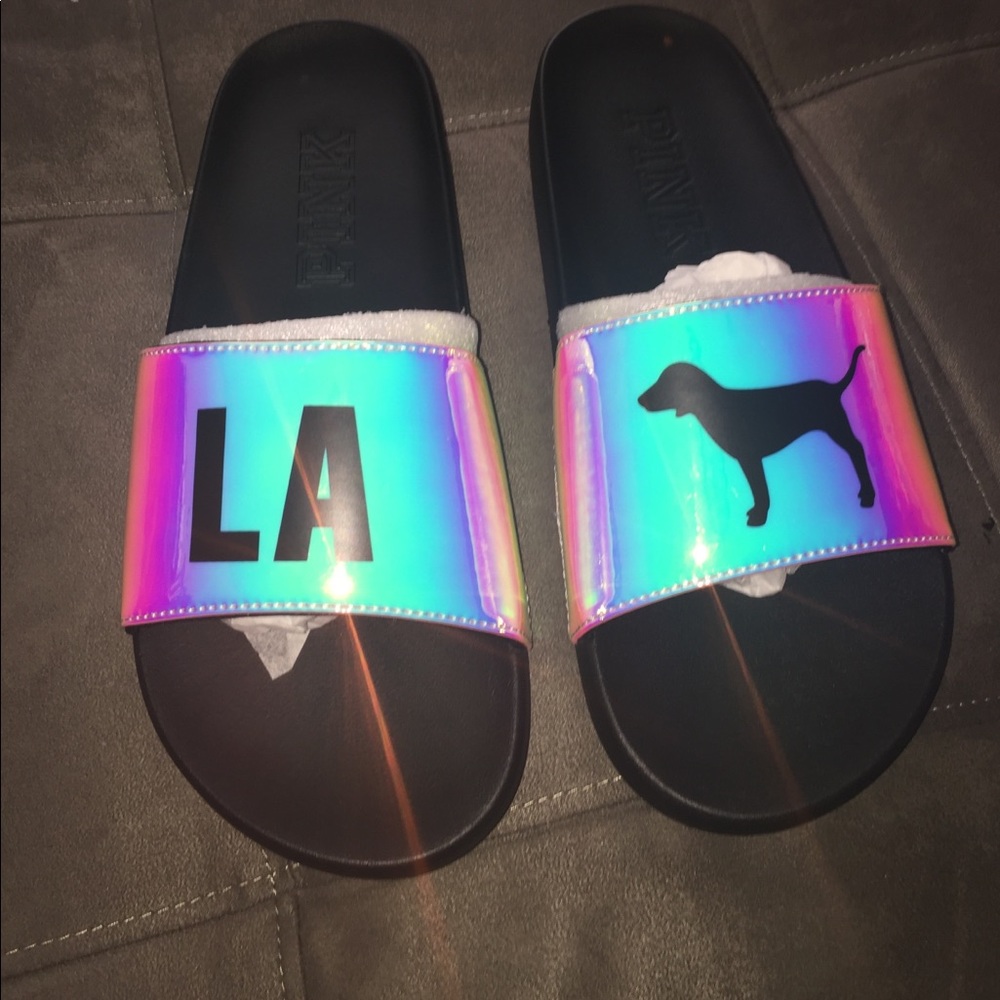 PINK Special Edition LA Sandals (NEVER USED)