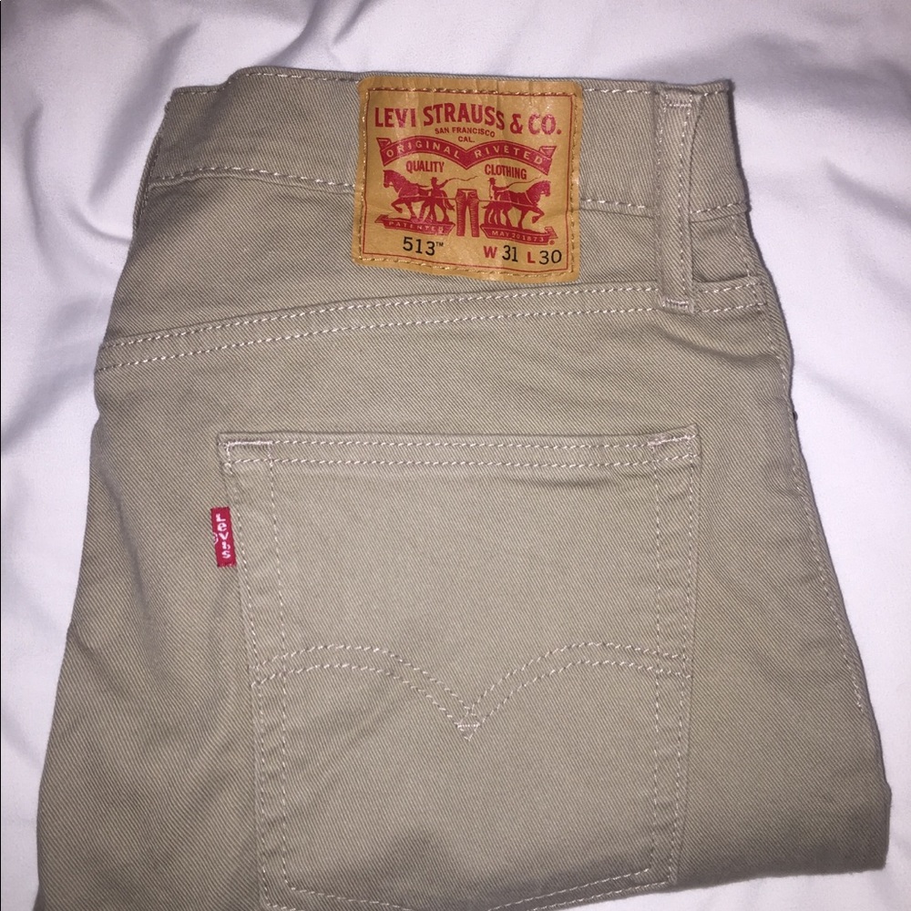 Levis 513 Khaki