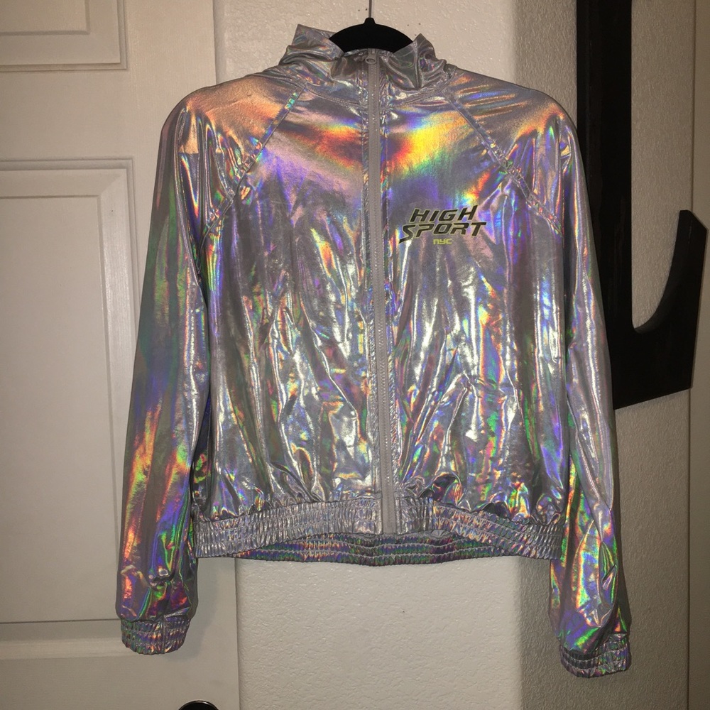 Forever 21 Sport Holographic Jacket