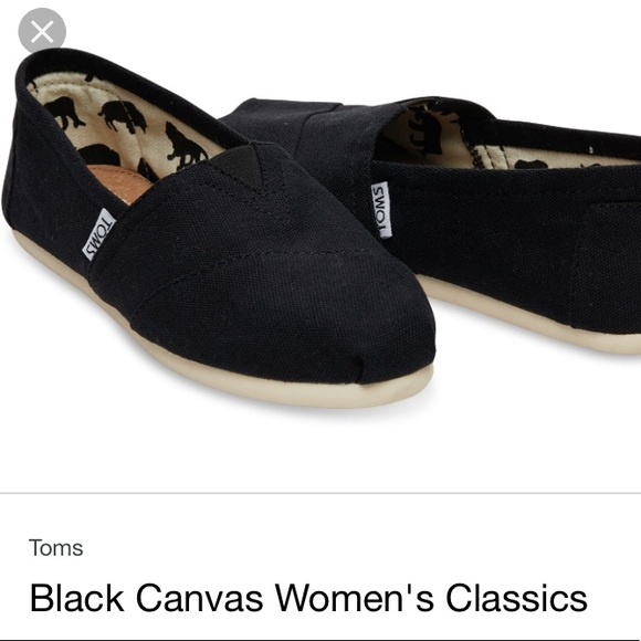 Toms Shoes - Black Toms size 8