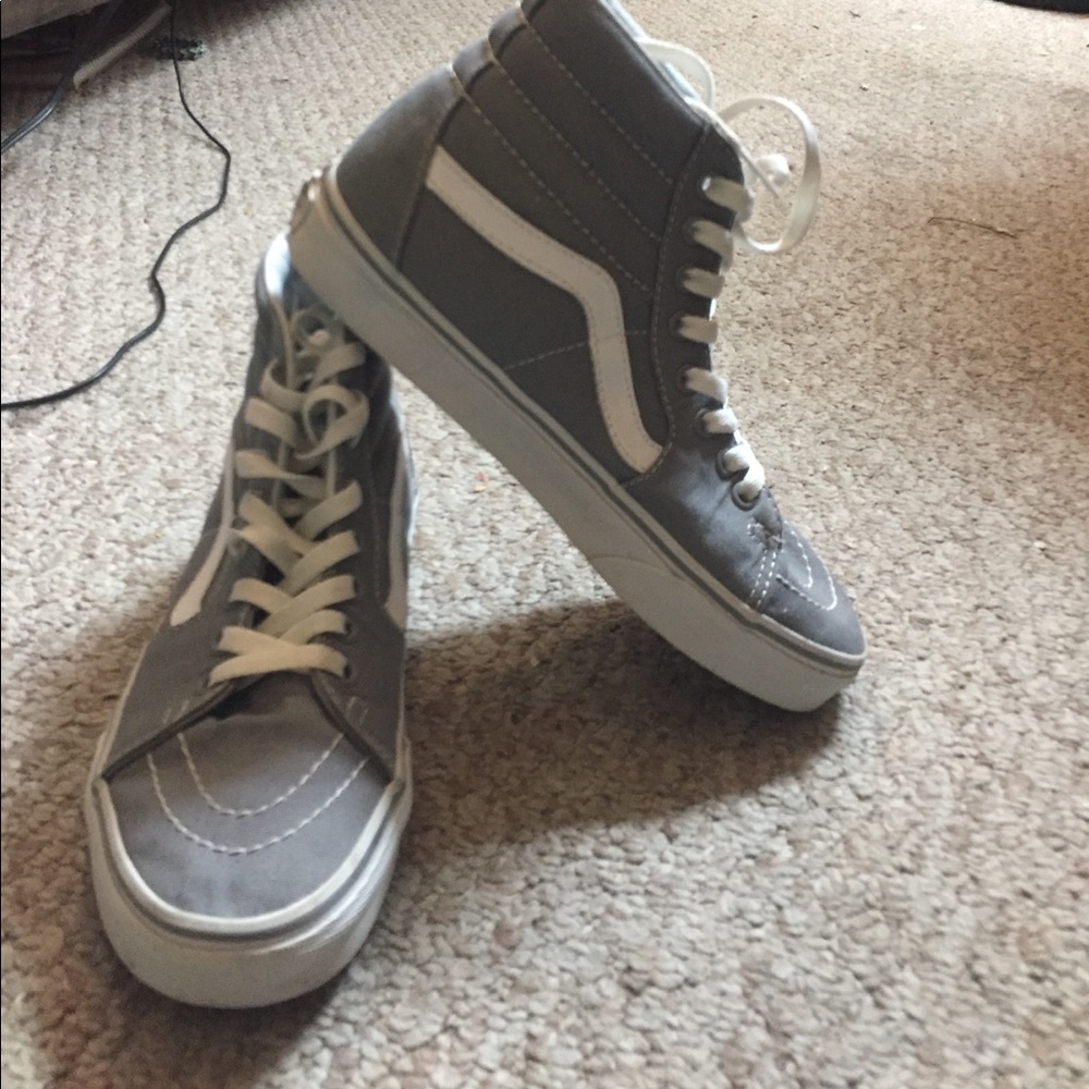 Gray high top vans