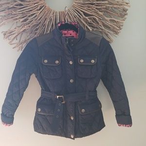 Navy blue quilted jacket