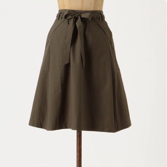 Anthropologie Dresses & Skirts - Anthropologie Odille Plait and Pleat Skirt Pockets