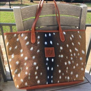 Barrington deer print tote bag