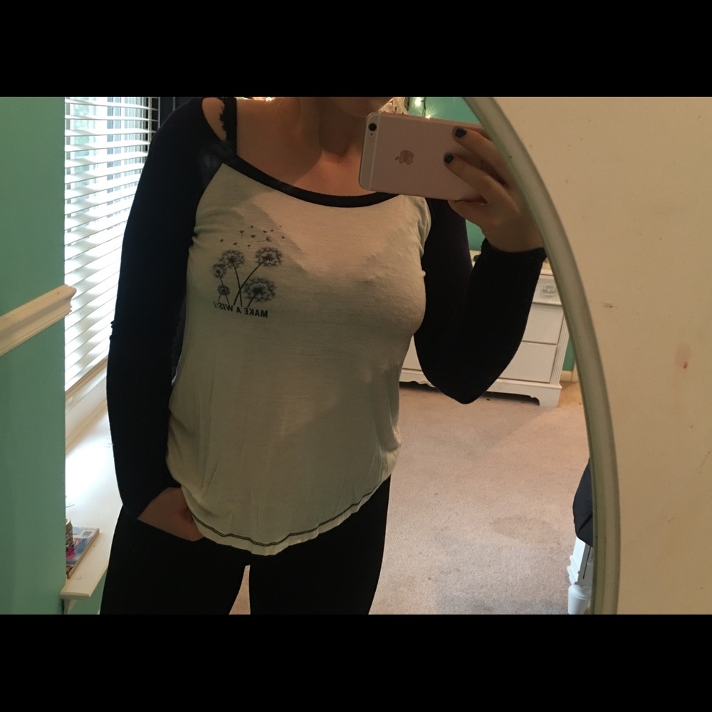 Make a wish baseball tee