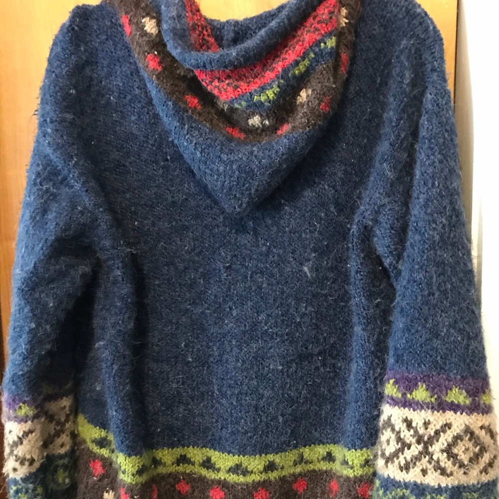 100% Alpaca Wool Zip-up