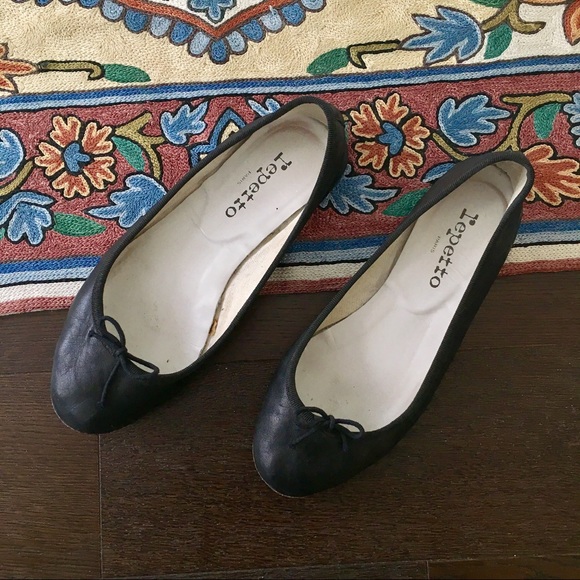 Repetto Shoes - Repetto black leather ballet flats 37 36.5