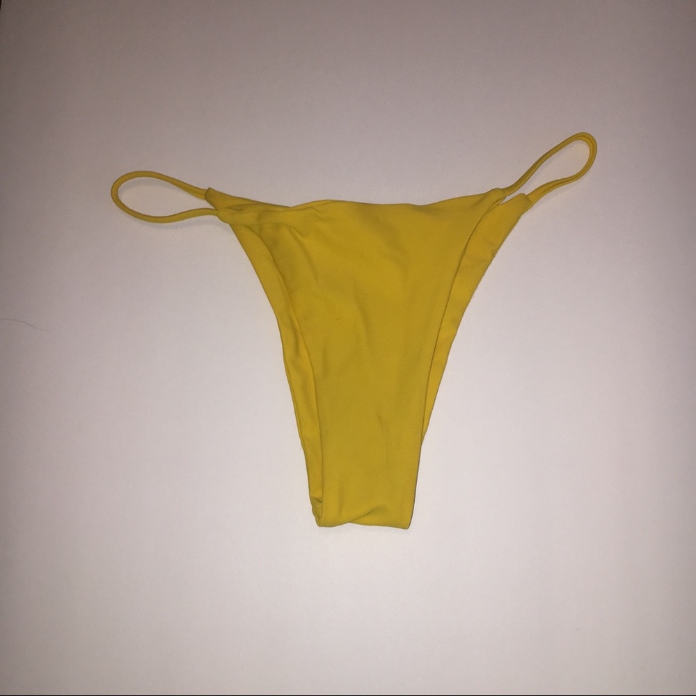 Yellow String Bikini Bottoms