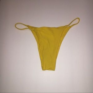 Yellow String Bikini Bottoms