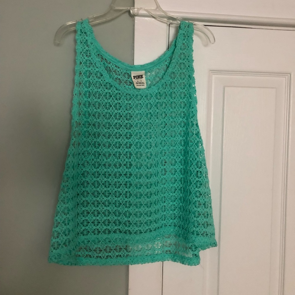 PINK by VS Green Tank Top (M)