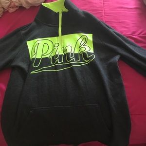 Victoria's Secret Pink Half Zip Pullover