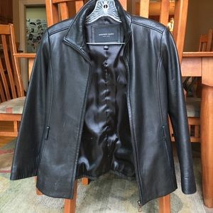 Andrew Marc NY Black Leather Jacket