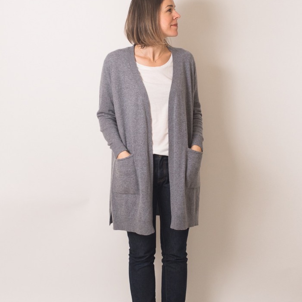 *ISO* Grana Cashmere Longline Cardigan sz Small