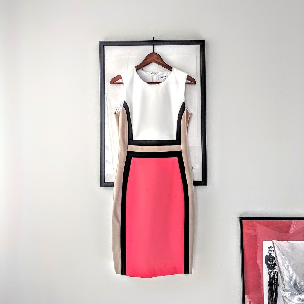 Calvin Klein Vivid Color Block Dress