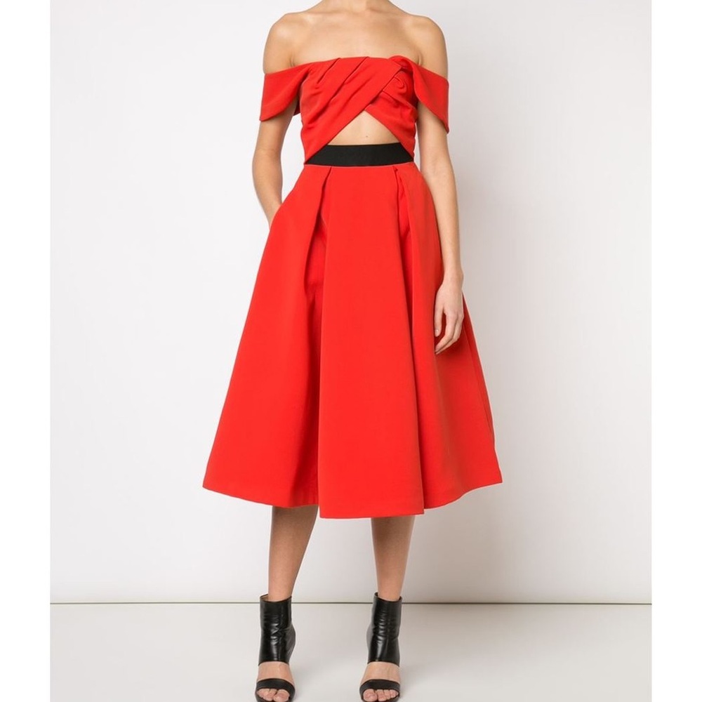 Self Portrait Red Dress Size 10