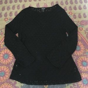 Black see-through sweater