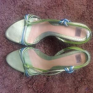 Arturo Chiang Metallic multi color stilleto 8.5