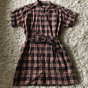 French Connection Plaid Shirtdress