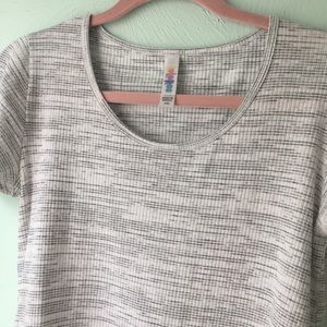 Lularoe Classic T- grey and white  $15