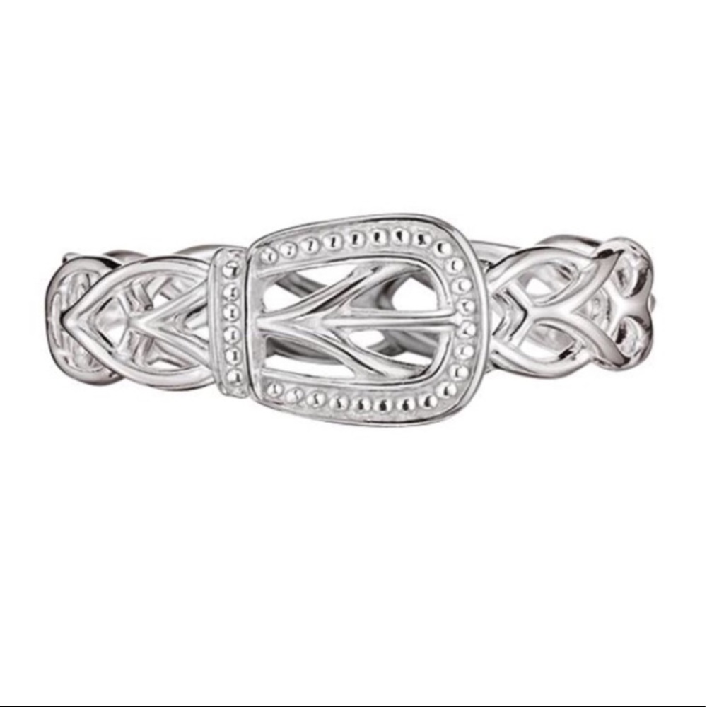 Sterling Silver Buckle Ring