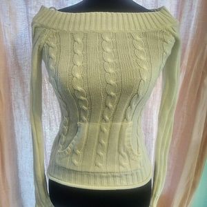 NWOT REFUGE BOATNECK CREAM SWEATER