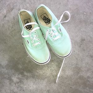 Tiffany blue vans
