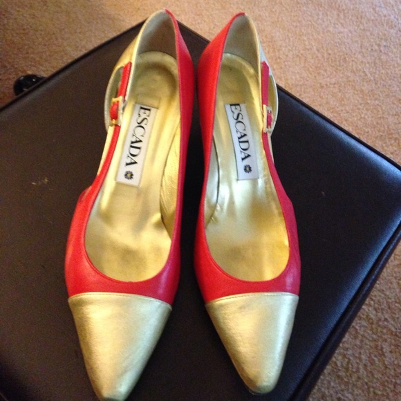 Escada Shoes | Kitten Heels | Poshmark Escada Shoes | Black Pumps With Beading | Poshmark